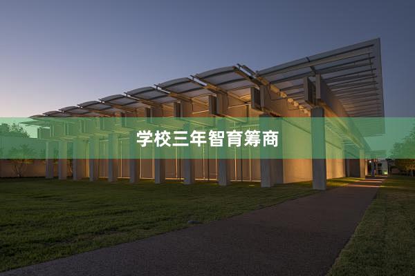 学校三年智育筹商